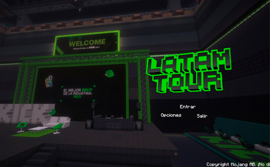 Kick LATAM Tour Minecraft